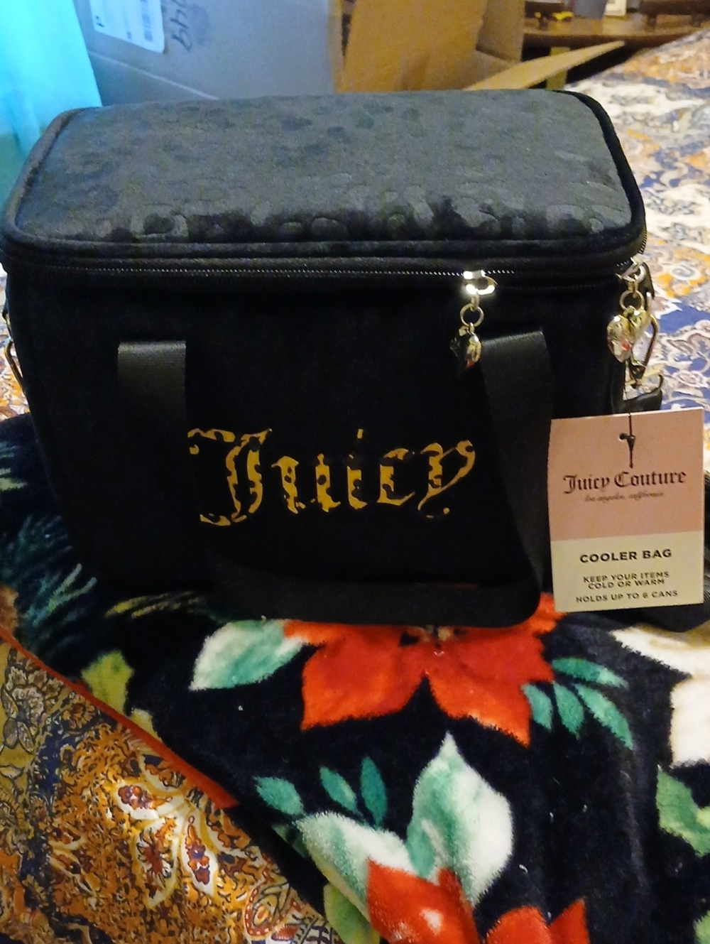Juicy Couture Black Cooler Bag